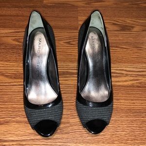 Marc Fisher Black and Grey Heel
